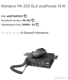Monacor nové kusy 3x pa302 ela a 6x nr33ks - 4