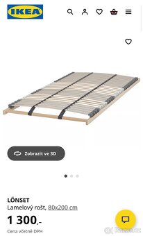 Lamelový rošt Ikea 2ks - 4