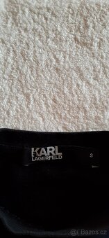 Originál černá mikina Karl Lagerfeld S - 4