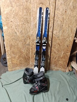 Lyže Salamon 120+lyžáky EU 24,5 - 4