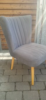 Křeslo šedé barvy - 4