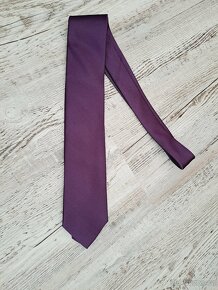 Pánská kravata fialová - 4