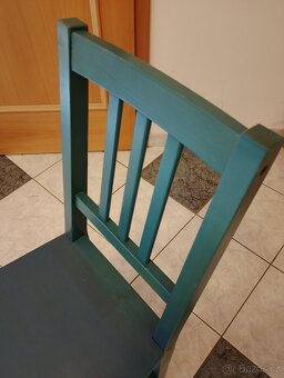 Jídelní židle, masiv, borovice lakovaná. - 4