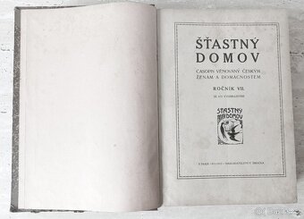 Časopisy ŠŤASTNÝ DOMOV, Rakousko-Uhersko 1911, svázaný - 4