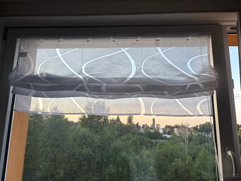 Římská záclona na suchý zip. - 4