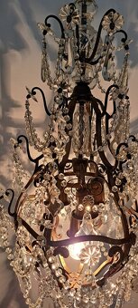 Velký starožitný lustr 1920-30 - 4