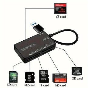 Čtečka karet USB 2.0 typ C s rychlým čtením kódu CF - 4