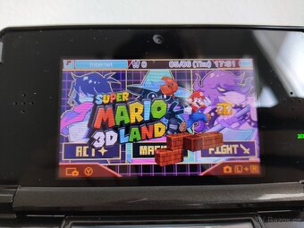 PRODÁNO Nintendo 3DS Cosmos Black+homebrew hack a 64GB karta - 4