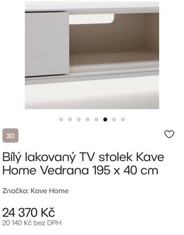 Stolek pod TV , TV skříňka vedrana,kave home bonami - 4