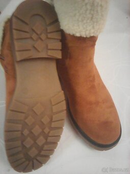 dámské zimní nové polokozačky - 4