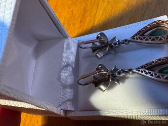 Zlaté briliantové náušnice  14K/585 - 4