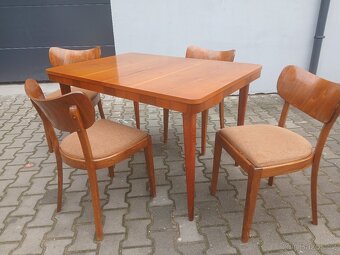 Retro stul +4x židle TON - 4