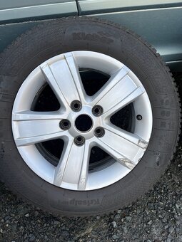 Alu kola orig Škoda + zimní pneu 195/65 r15 - 4
