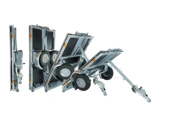 AKCE - SKLÁDACÍ multifunkční přívěs - složený 38cm, 130 km/h - 4