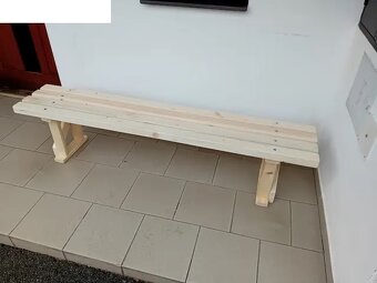 lavička bez opěrky zad tloustka lati 28 a 42mm - 4