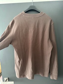 Calvin Klein Jeans mikina/svetr hnědý M panský - 4
