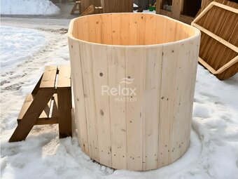 Koupací káď pro 2 ze smrku - 4