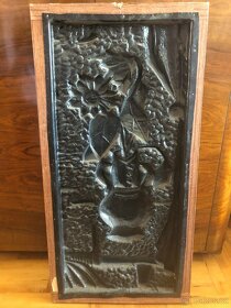 obrazy - plastika - květiny ve váze - 4