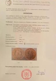 Svatováclavský dukát 2014 - Kremnica, jen 300ks - 4