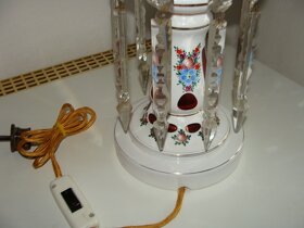 Krásná malovaná lampa -přejímané sklo - 4