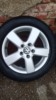 Alu VW Mugello 16" 5x112 zánovní letní 205/55 - 4