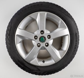 Škoda Octavia - Originání 16" alu kola - Zimní pneu - 4