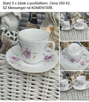 Porcelán viz fota. Cena za položku na fotografii. - 4