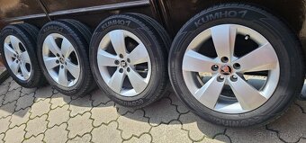 Originál alu Škoda Fabia 3/Rapid 5x100 185/60 R15 – letní - 4