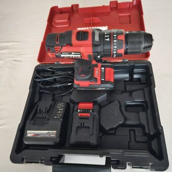 Aku vrtačka Einhell TE-CD 18/40 Li-i +64 (set), jako nová - 4