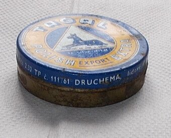 Stará plechová, krabička: Tagal, krém na boty. - 4