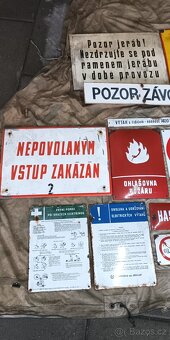 SET smaltované cedule originál - 4