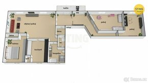 Prodej atypického bytu 4+1, 164 m2 s garáži a lodžií, 129867 - 4