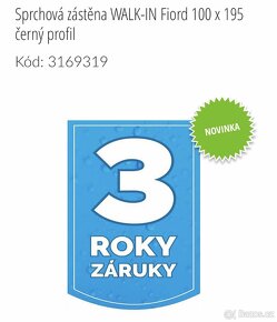 Prodám novou sprchovou zástěnu - 4