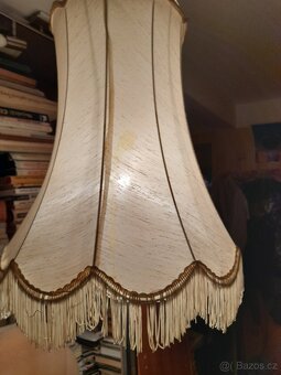 Prodám starou velkou podlahovou lampu chromovaná noha dole - 4