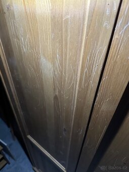 Ikea Leksvik šatní skřín antik Hemnes masiv ODĚRKY - 4