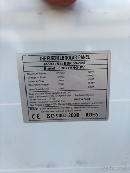 Flexibilní fotovoltaické panely 125w - 2ks - 4
