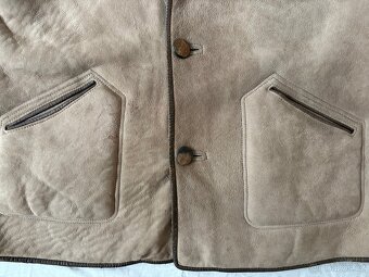 Anglický vintage kožich z ovčí kůže - 4