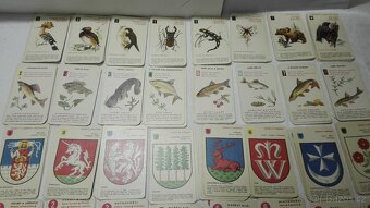 Staré hrací karty - kvarteto - 5 druhů - 4