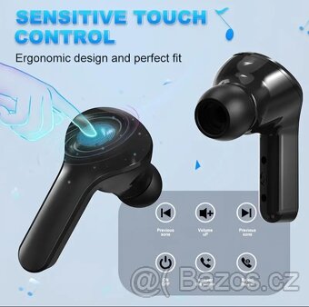 Bezdrátová tws sluchátka s LCD displejem - 4