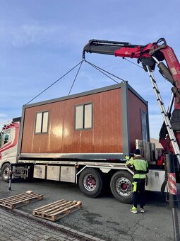 STAVEBNÍ KONTEJNER / UNIMOBUŇKA 6 × 3 m – dřevěný, antracit - 4