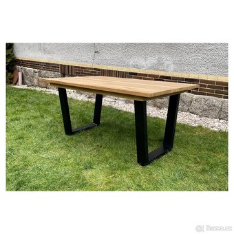 Masivní rozkládací jídelní stůl - Livingstone 160 cm - 4