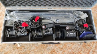 Filmařské halogen.sady osvětlení Sachtler H322+100H4+stativy - 4