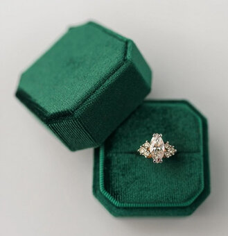 Starožitná malachitová škatulka - 4