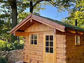 Tradiční roubená finská sauna - 4