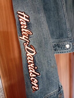 jeansová bunda harley Davidson vel.S - 4