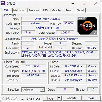 Herní PC- Ryzen 7, 16GB RAM, 1TB NVME, 5700XT, WIN11 - 4