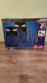 Vonyx VPS152A Plug & Play 1000W Speaker SET With Stands - 4
