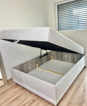 Postel boxspring 140x200 s úložným prostorem - 4