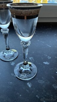Bohemia Crystal - 6ks zlacenych sklenicek - 4