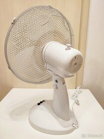 Stolní ventilátor PROKLIMA, Ø 300mm, max.40W, bílý - 4